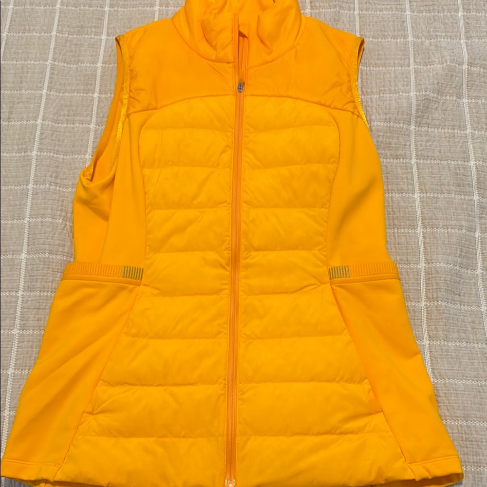 Lululemon Down Orange Puffer Vest